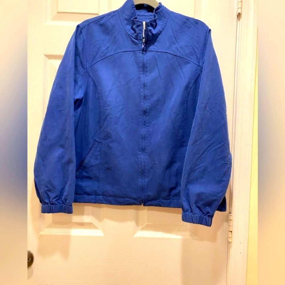 Orvis Jacket, womens, sz L, Blue.